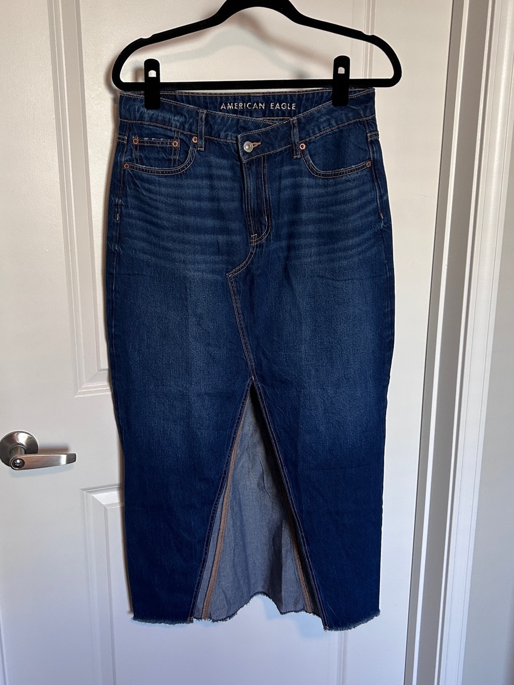AE denim maxi skirt